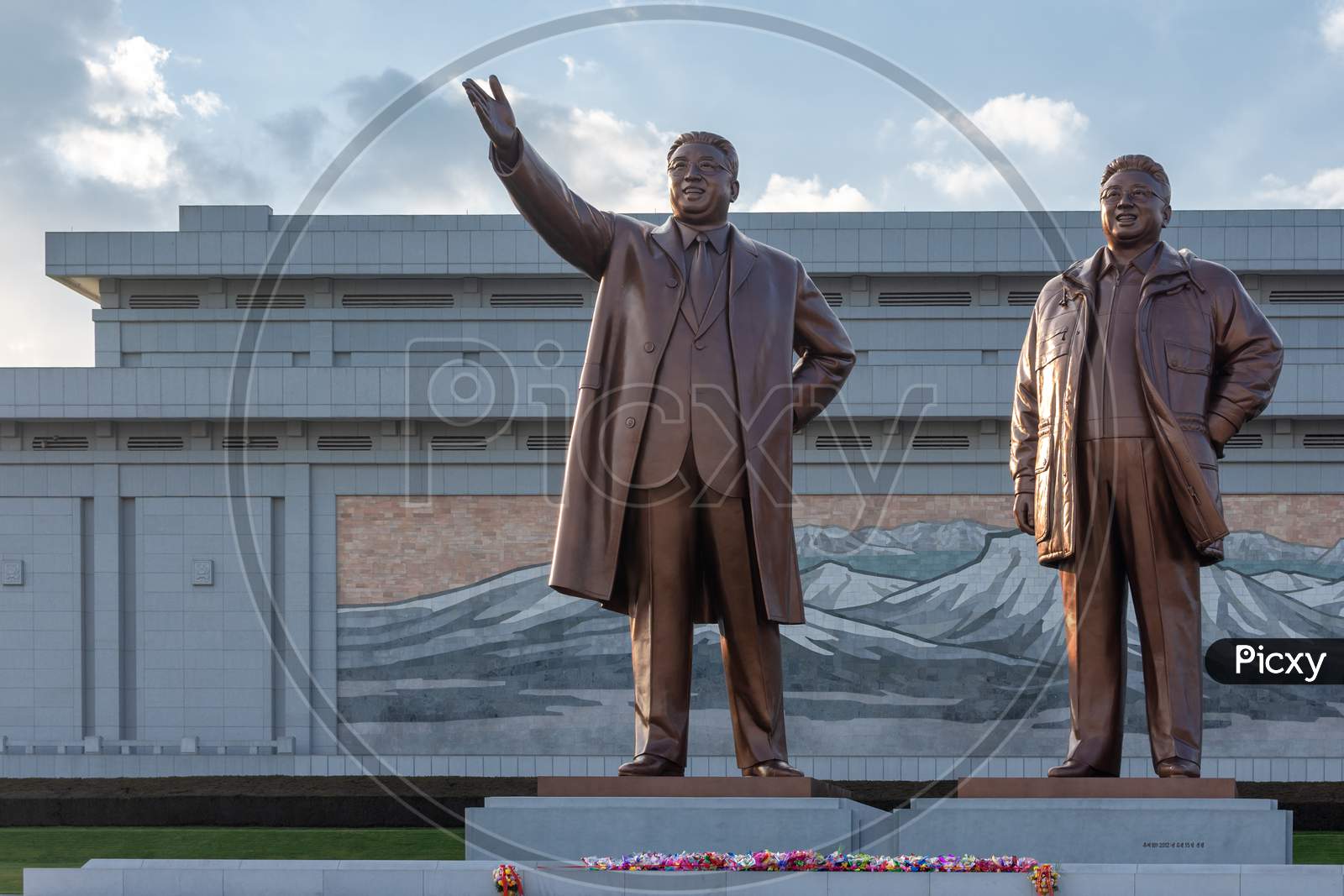 Grand Monument On Mansu Hill In Pyongyang, North Korea