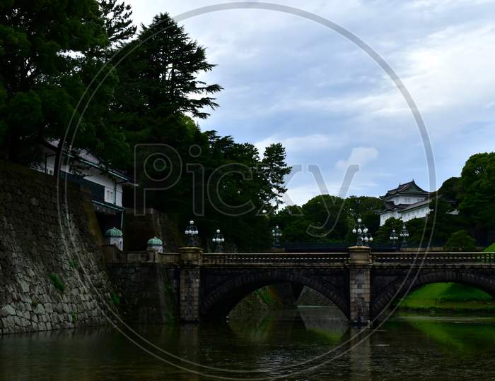 The Japanese emperor residence in peace Tokyo Japan 2020