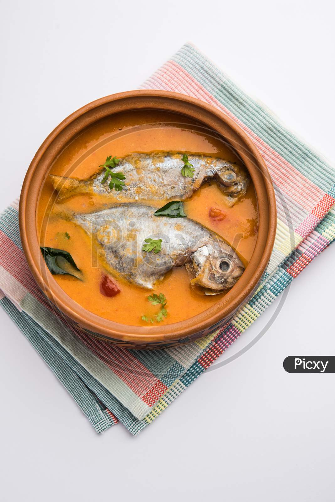 Spicy Fish Curry - Popular Indian Seafood Served With Rice