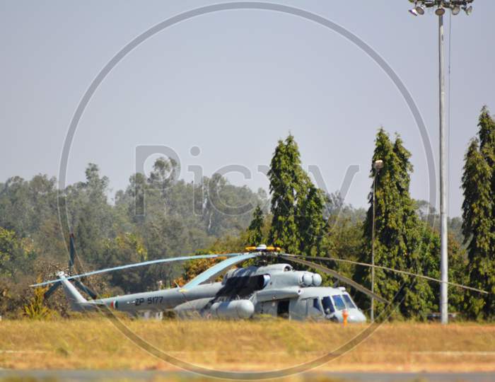 Indian Air Force Mi-17 v5,  a military transport variant helicopter