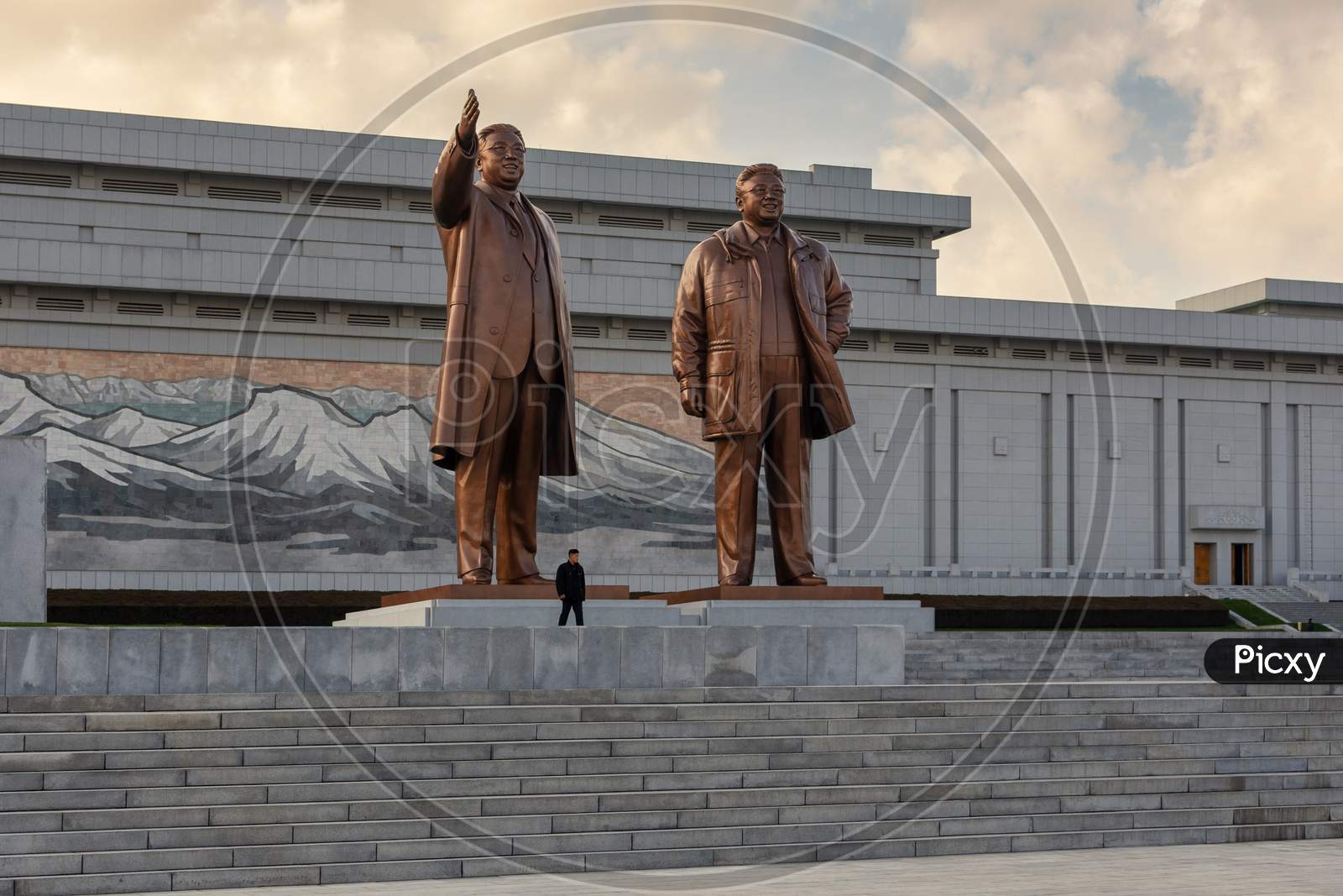 Grand Monument On Mansu Hill In Pyongyang, North Korea