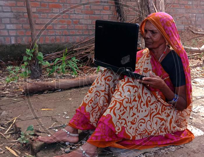 Indian Villager Technology Learning Program For Digital Awareness.