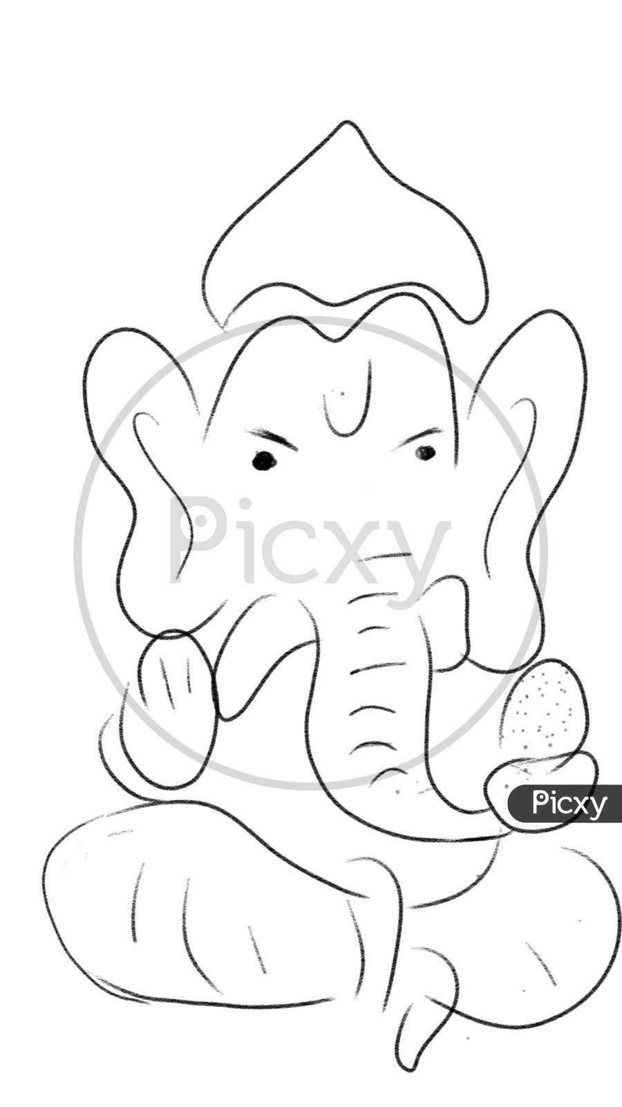 Ganesha illustration.