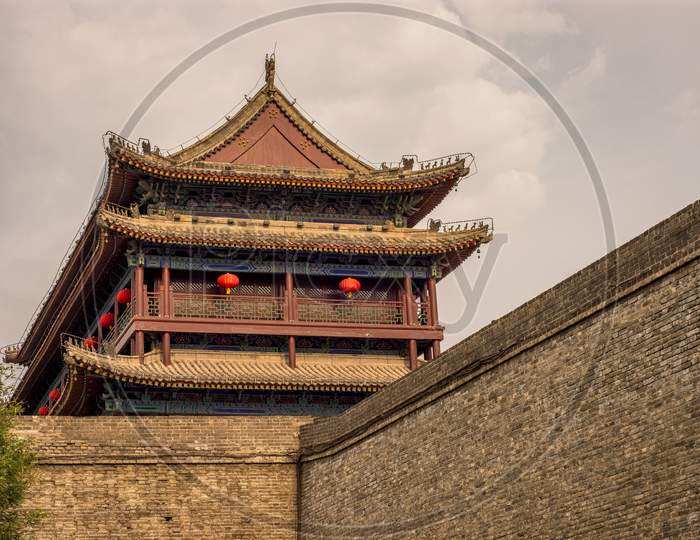 Gate At The Xian City Wall In Xian, China