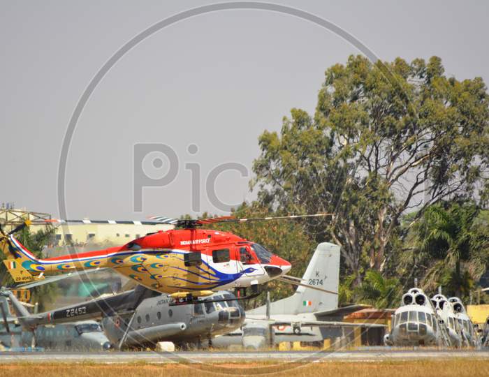 Sarang, the helicopter air display team of the Indian Air Force