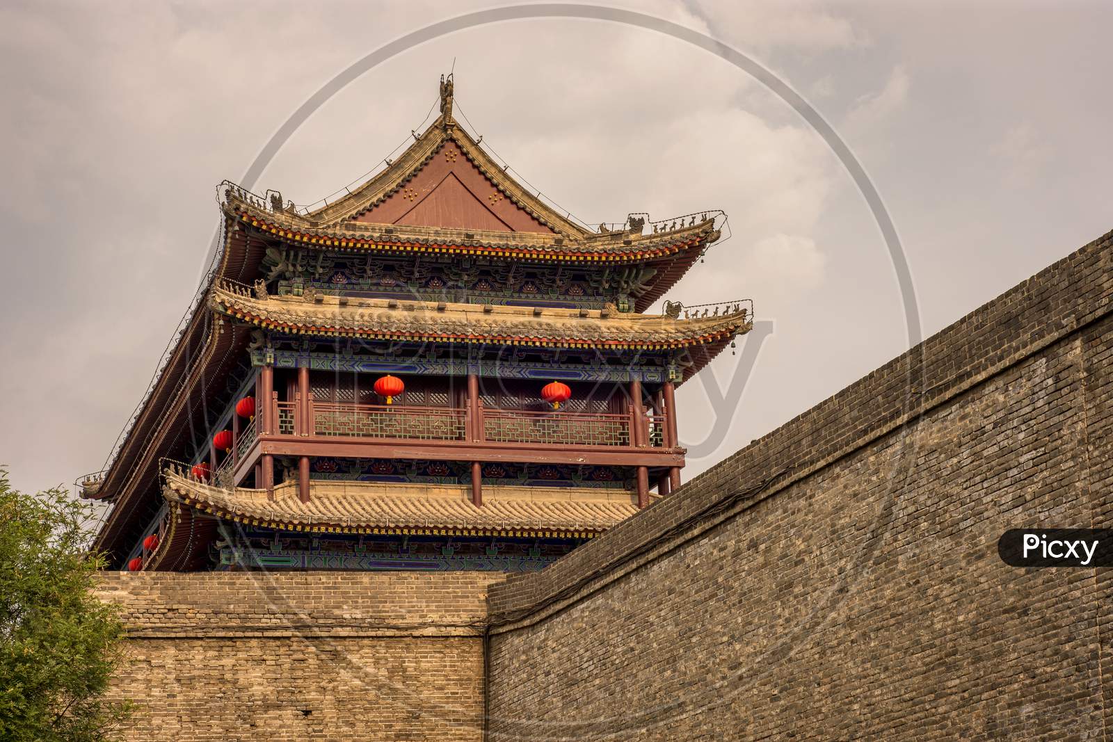 Gate At The Xian City Wall In Xian, China