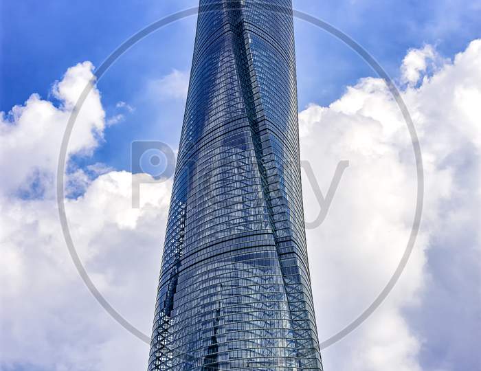 The Shanghai Tower Megatall Skyscraper In Pudong New Area In Shanghai, China