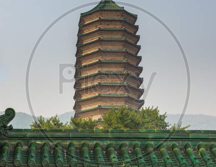 The Stupa Of The Tooth Relic Of The Buddha In Lingguang Buddhist Temple, Beijing