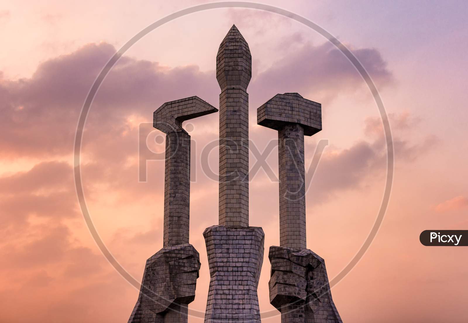 Monument To Party Founding In Pyongyang, North Korea