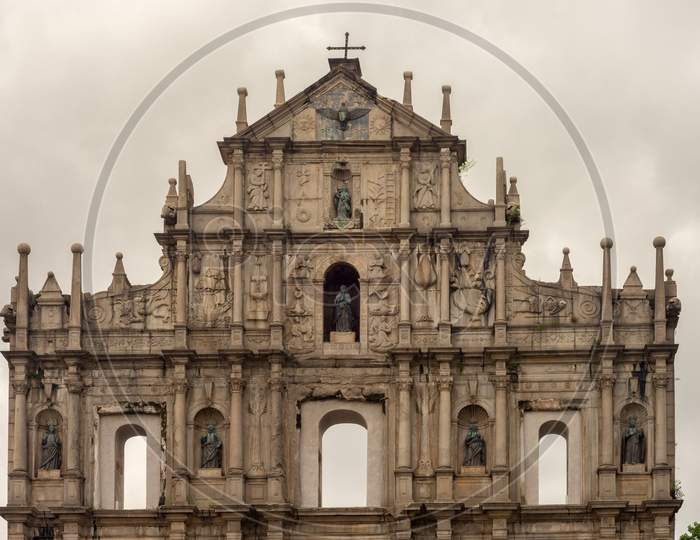 Ruins Of St. Paul Catholic Church In Macau, China