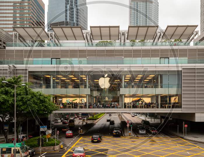 The Apple Store At The International Finance Centre In Hong Kong