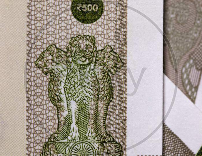 500 Rupee Close Up