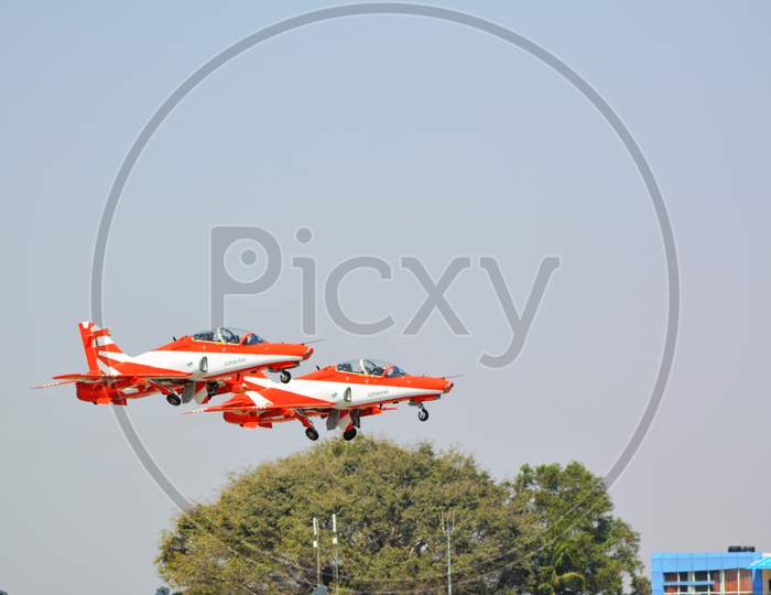 Surya Kiran, an Aerobatics demonstration aircraft of the Indian Air Force