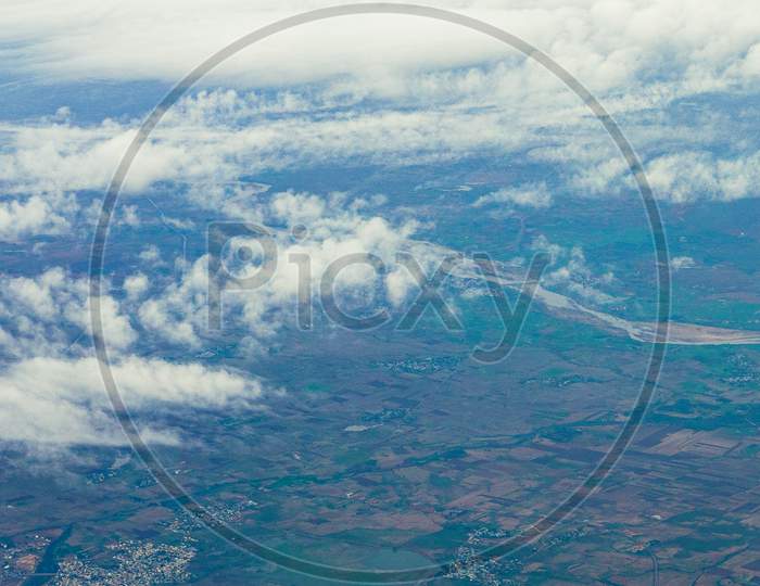 earth view from flight