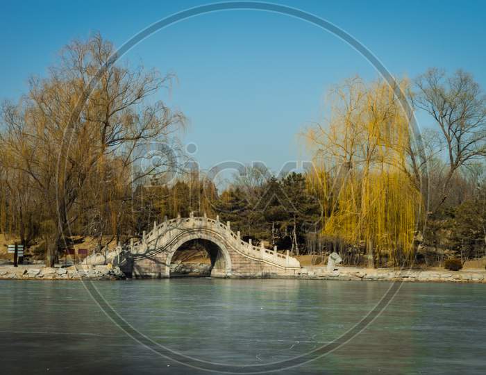 Imperial Gardens Of The Old Summer Palace (Yuanming Yuan) In Beijing, China