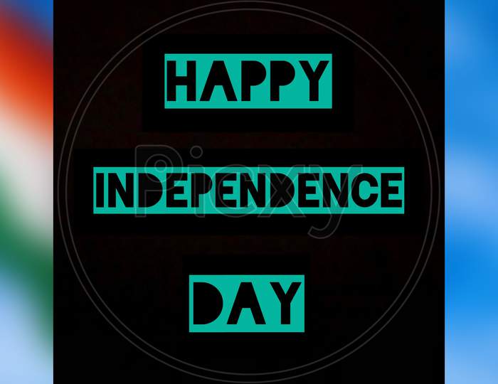 Happy Independence Day logo.