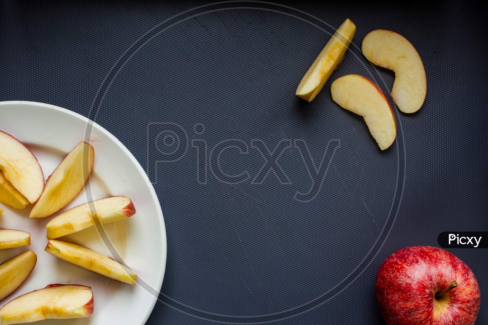 Slice of Apple and pieces