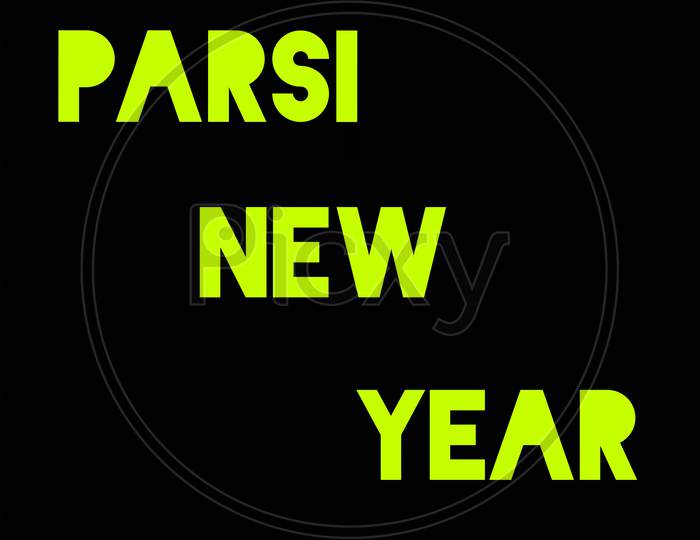 Parsi new year with logo design.