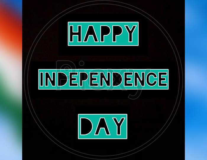 Happy Independence Day logo design.