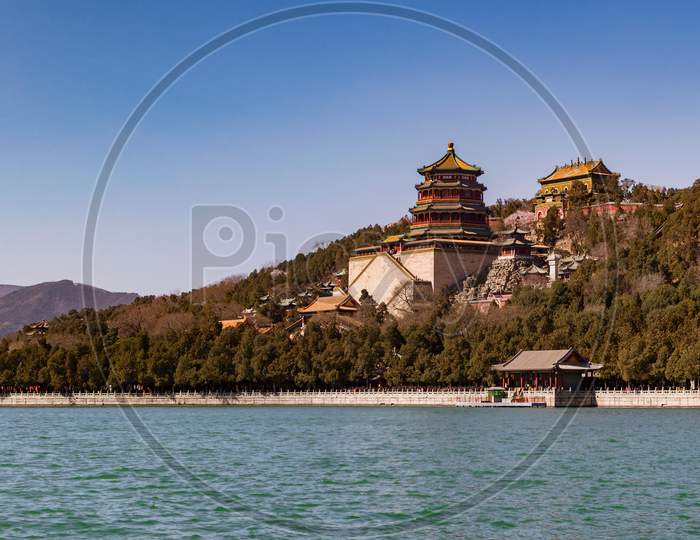 Scenic View Of Kunming Lake And Summer Palace In Beijing, China