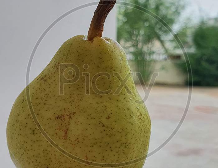 Pear appear on the table.