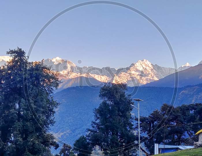 Beautiful mountains view and camping click Dhanaulti mountain