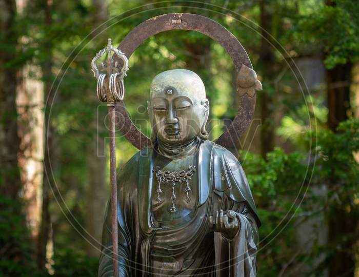 Buddhist Sculpture In The Okunoin Cemetery In Koyasan In Wakayama, Japan