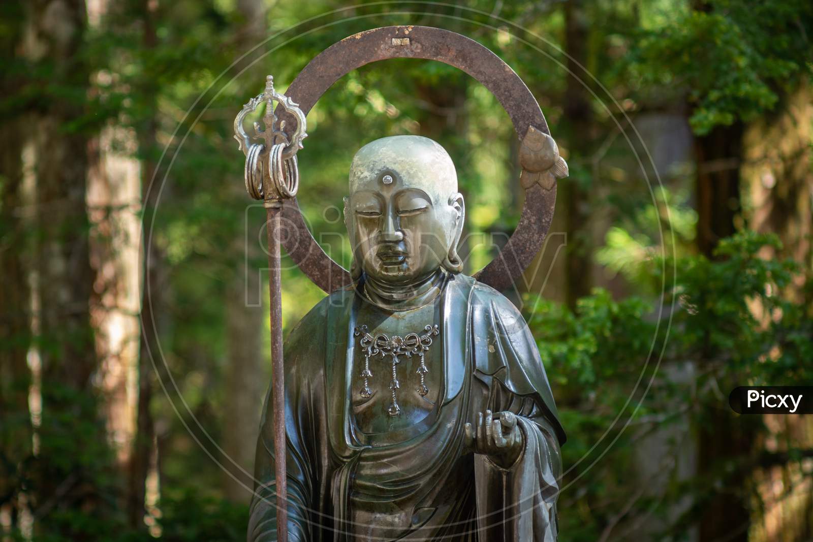 Buddhist Sculpture In The Okunoin Cemetery In Koyasan In Wakayama, Japan