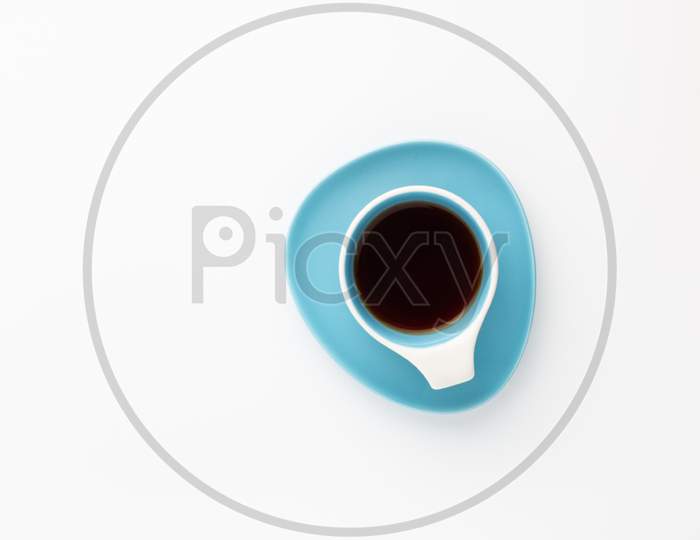 cup of coffee on White background