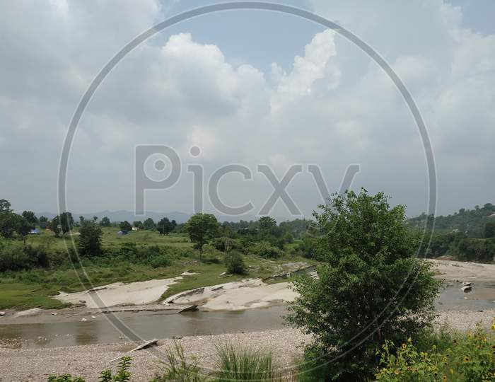 landscape view of rural India