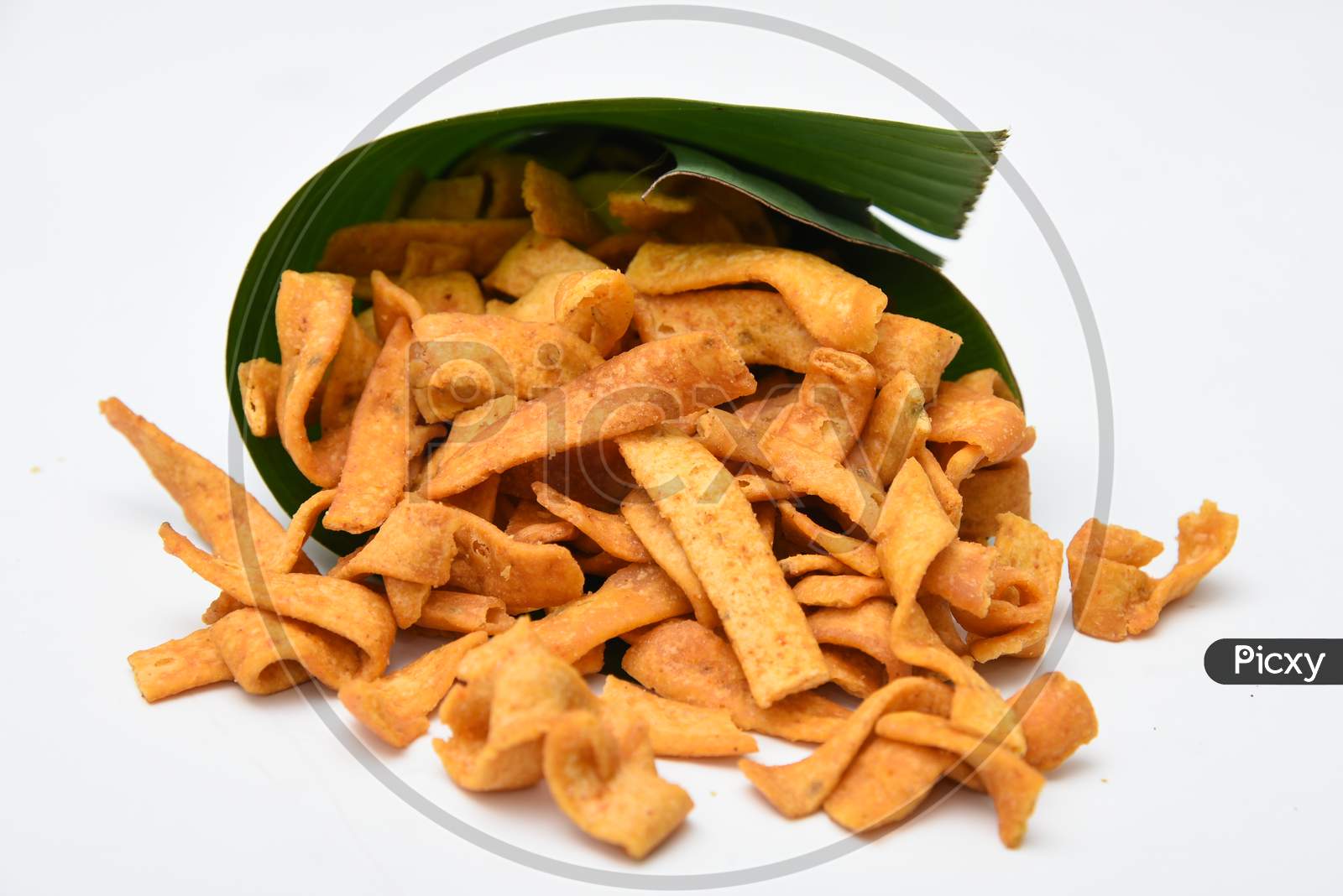 Kerala fried snack Pakkavada or ribbon Pakoda
