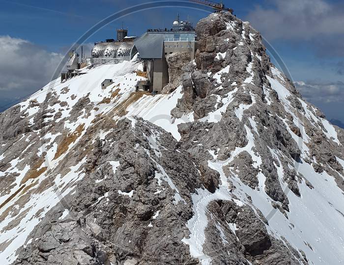 A Zugspitze Summit Arête Ridge Rock Ridge
