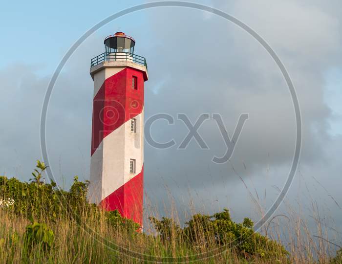 Beautiful Lighthouse On A Hill