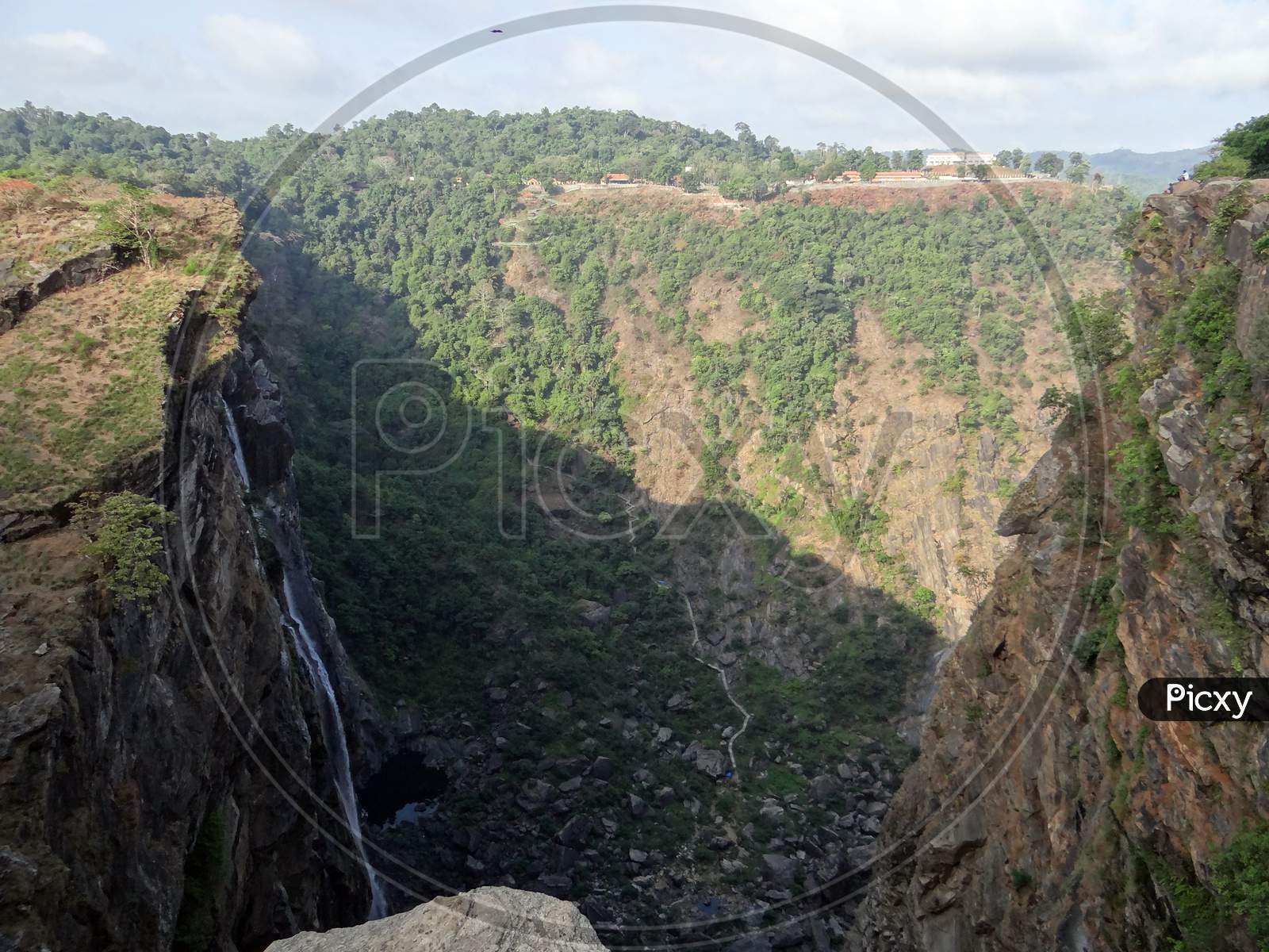 Jog Falls Western Ghats Waterfall Cliff Karnataka
