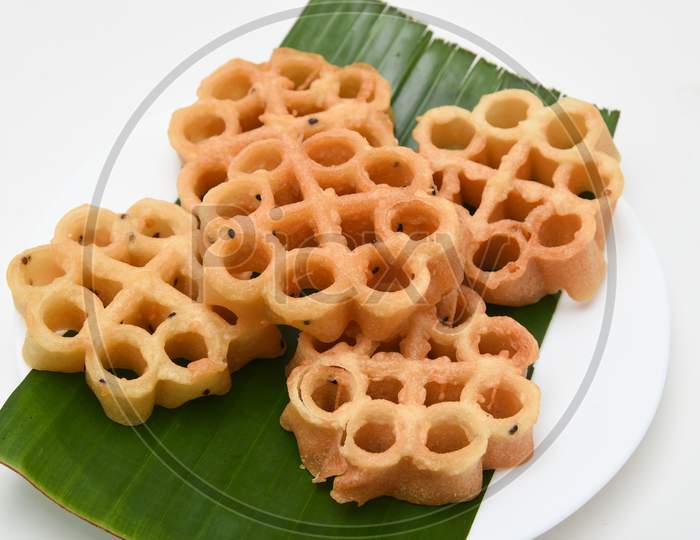 Kerala fried snack Achappam, rosette cookies