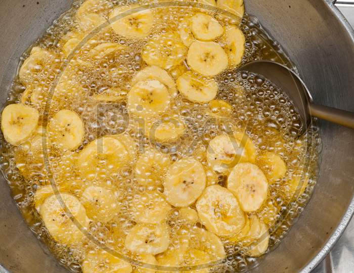 Kerala snack Banana chips for Onam festival