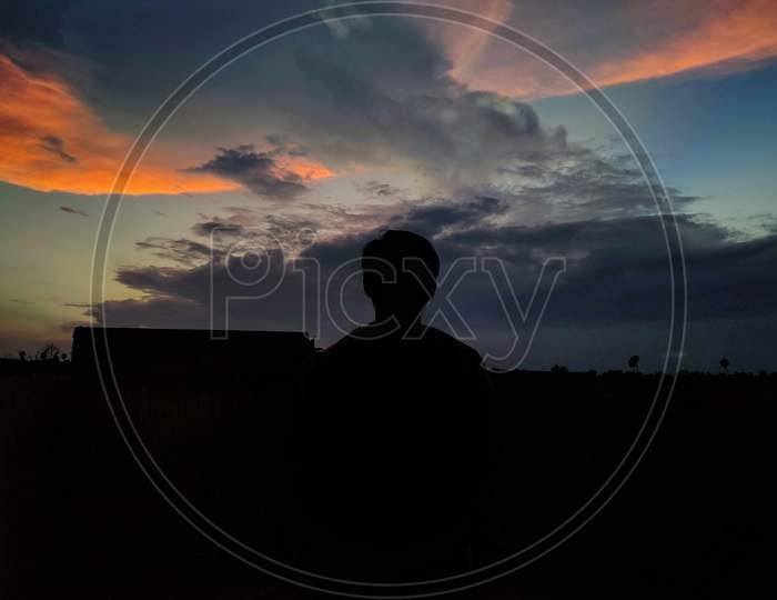 silhouette photography