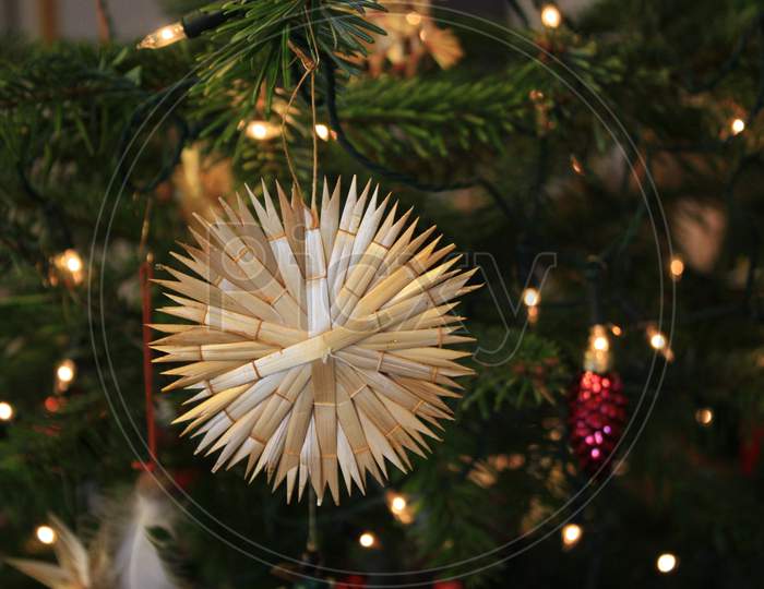 A Strohstern Poinsettia Christmas Decorations
