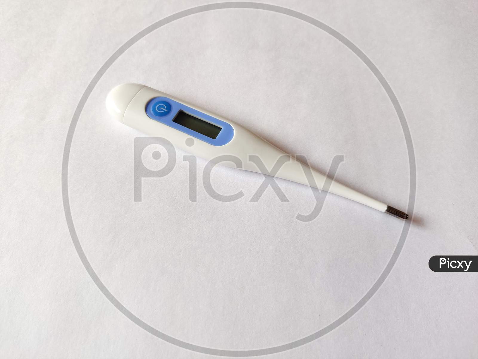 Digital Thermometer For Measuring Temperature. Isolated On White background