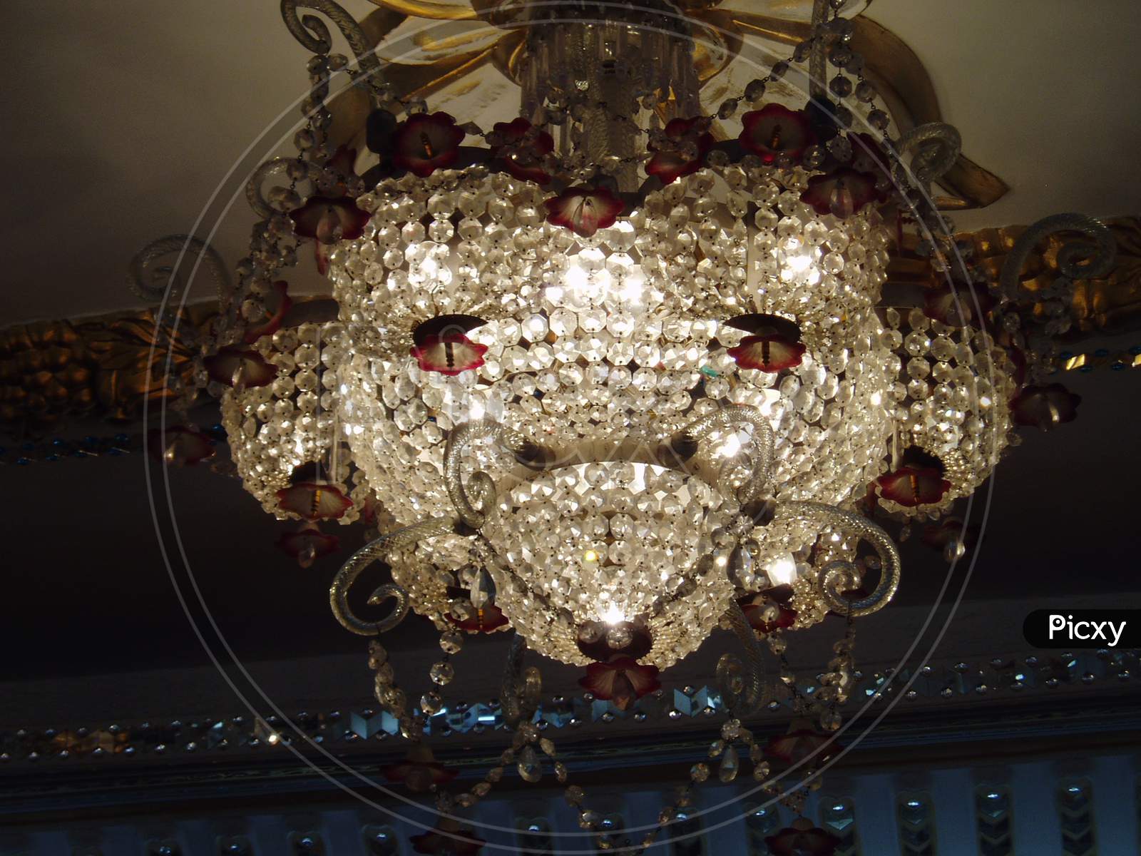 An Antique Chandelier Of A Palace