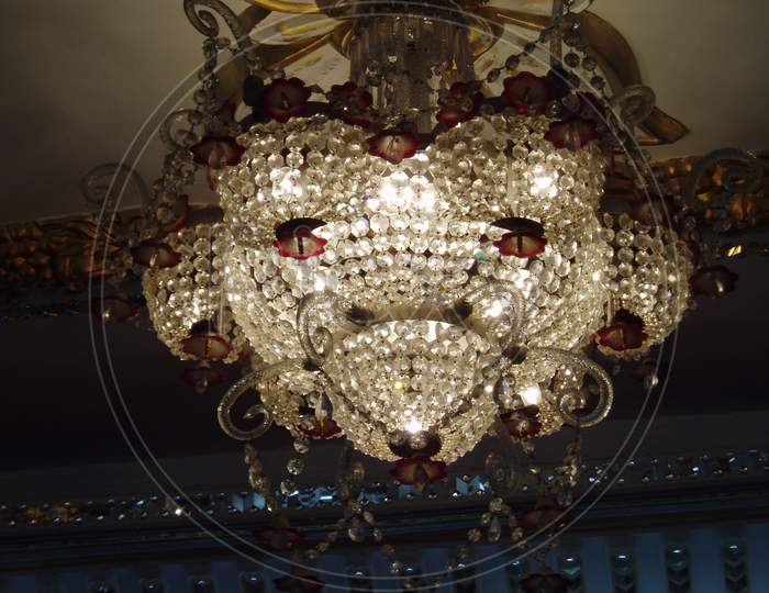 An Antique Chandelier Of A Palace