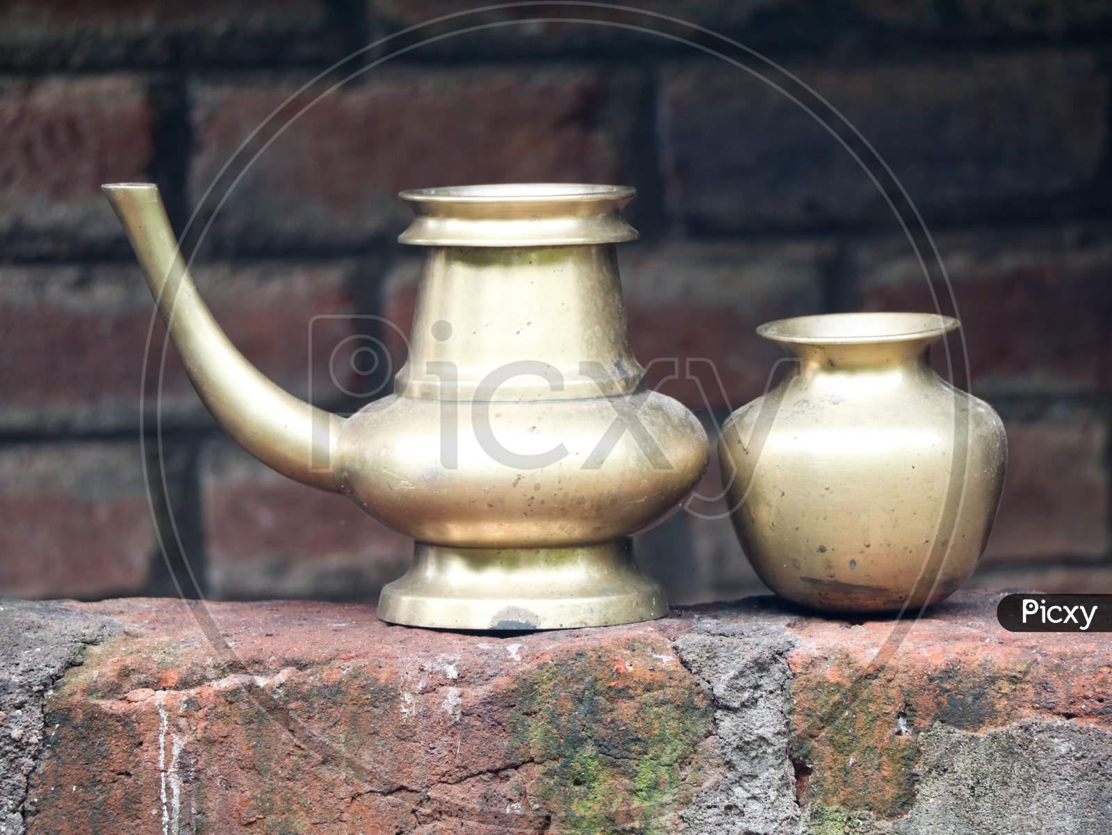 Kindi And Montha  Traditional Bronze Vessels  Used In Kerala For Holding Water