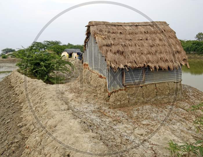 fisherman house at rural west bengal
