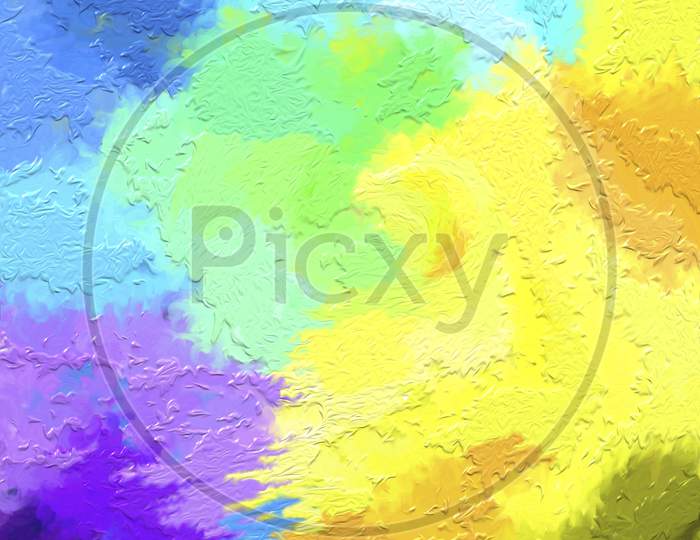Abstract Colorful Liquid Painting Background