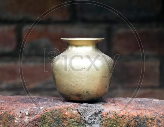Montha, A Traditional Bronze Vessel  Used In Kerala For Holding Water