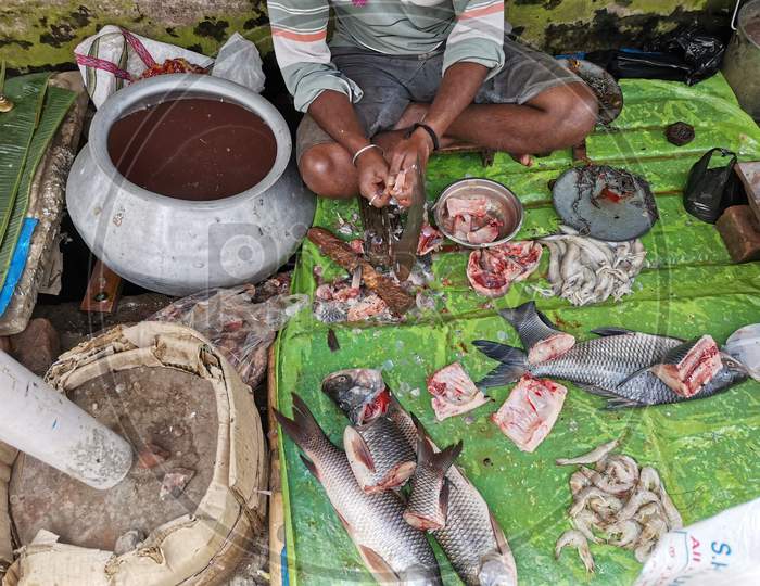 Fish seller.