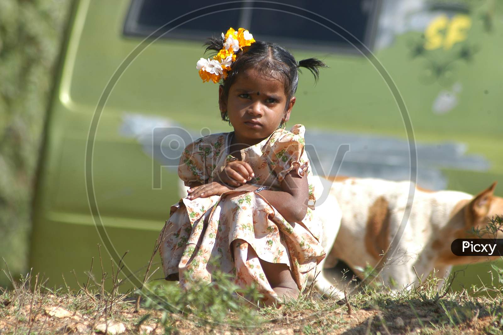 Indian Young Girl Child closeup