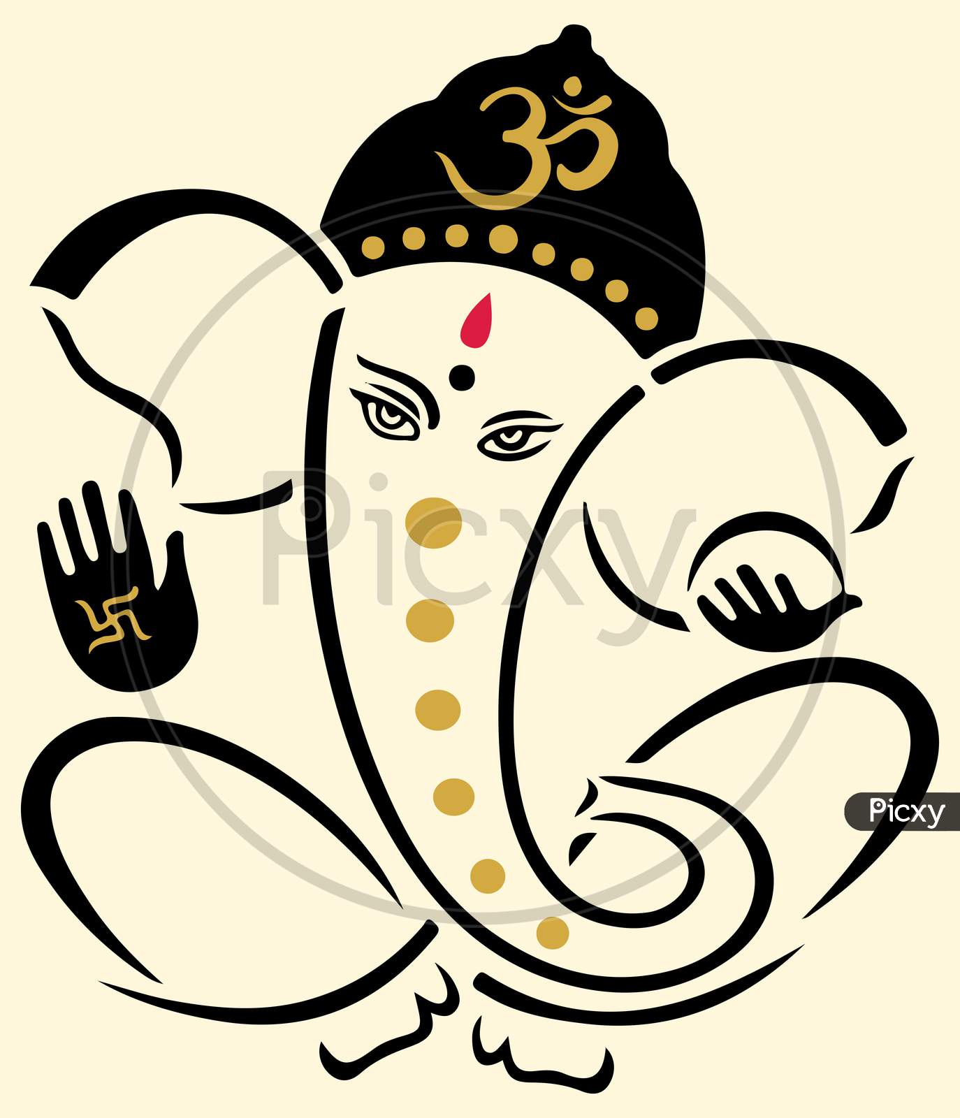 Ganesha Drawing Images  Browse 30378 Stock Photos Vectors and Video   Adobe Stock