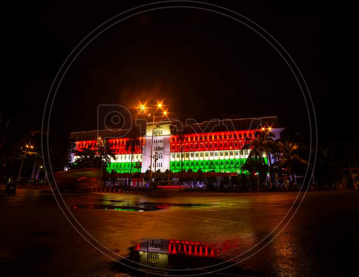 Mantralaya Administrative Headquarters of the state government of Maharashtra (Earlier known as Sachivalaya) Chief Minister Office Tricolor Lighting On Indipendence Day Of India