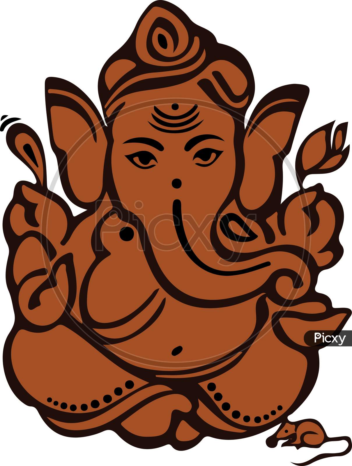 Hand draw sketch lord ganesh chaturthi beautiful holiday card background  10520513 Vector Art at Vecteezy